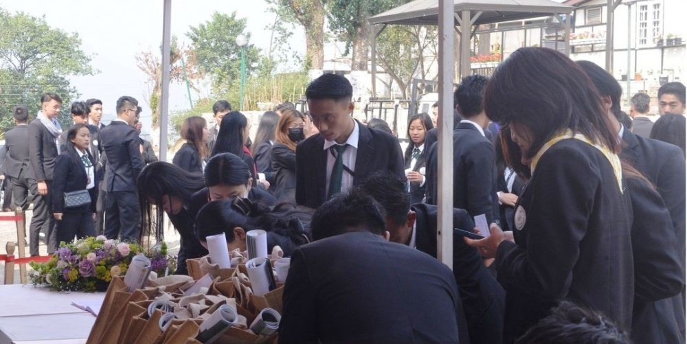 Students at the Nagaland CineFest 2025 at the Heritage, Kohima on February 28. (DIPR Photo)